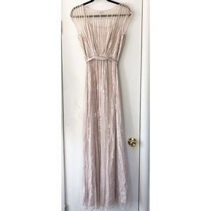 Coast Shimmer Blush Maxi Dress